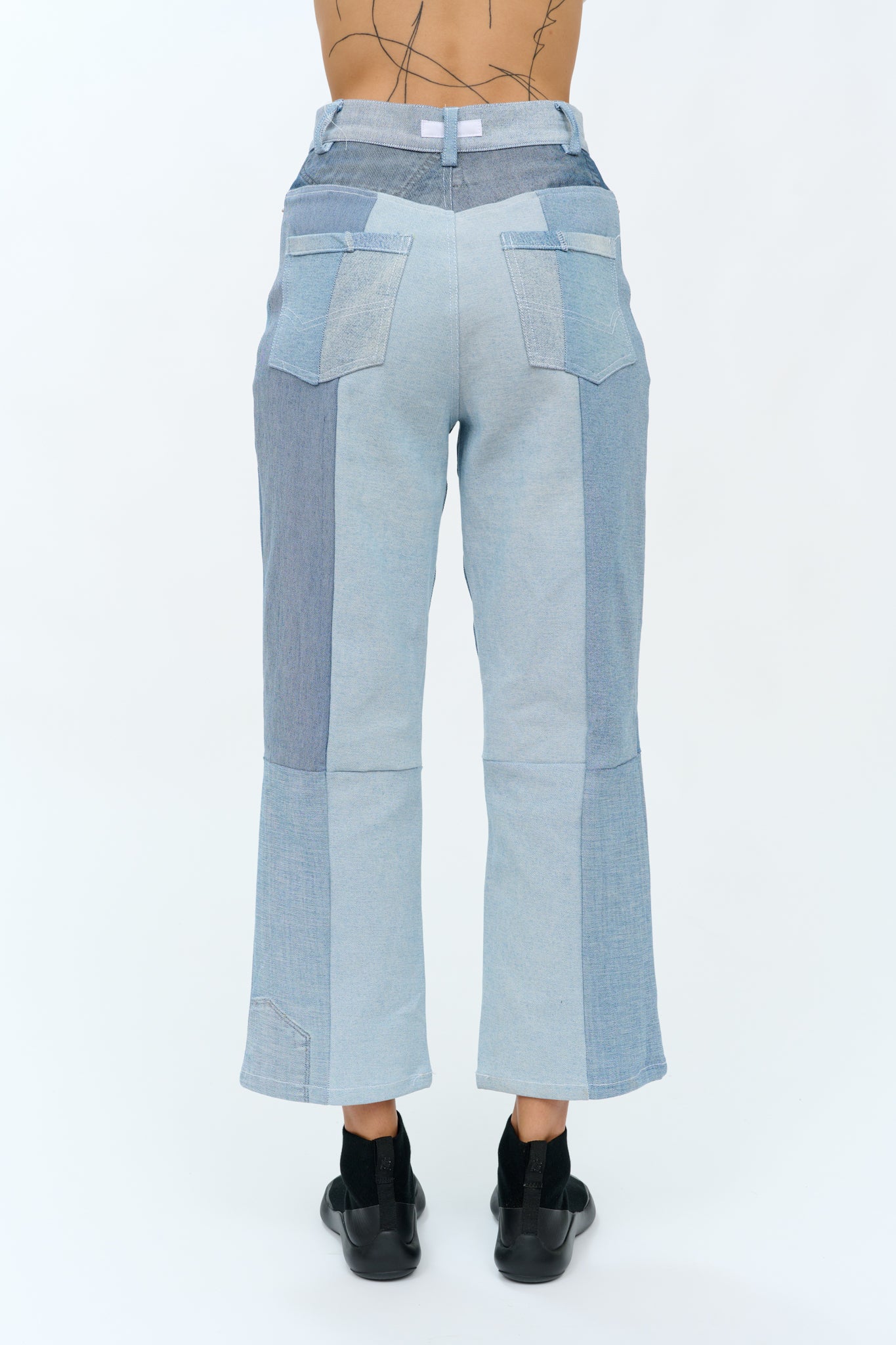 reconstructed jeans/ light blue