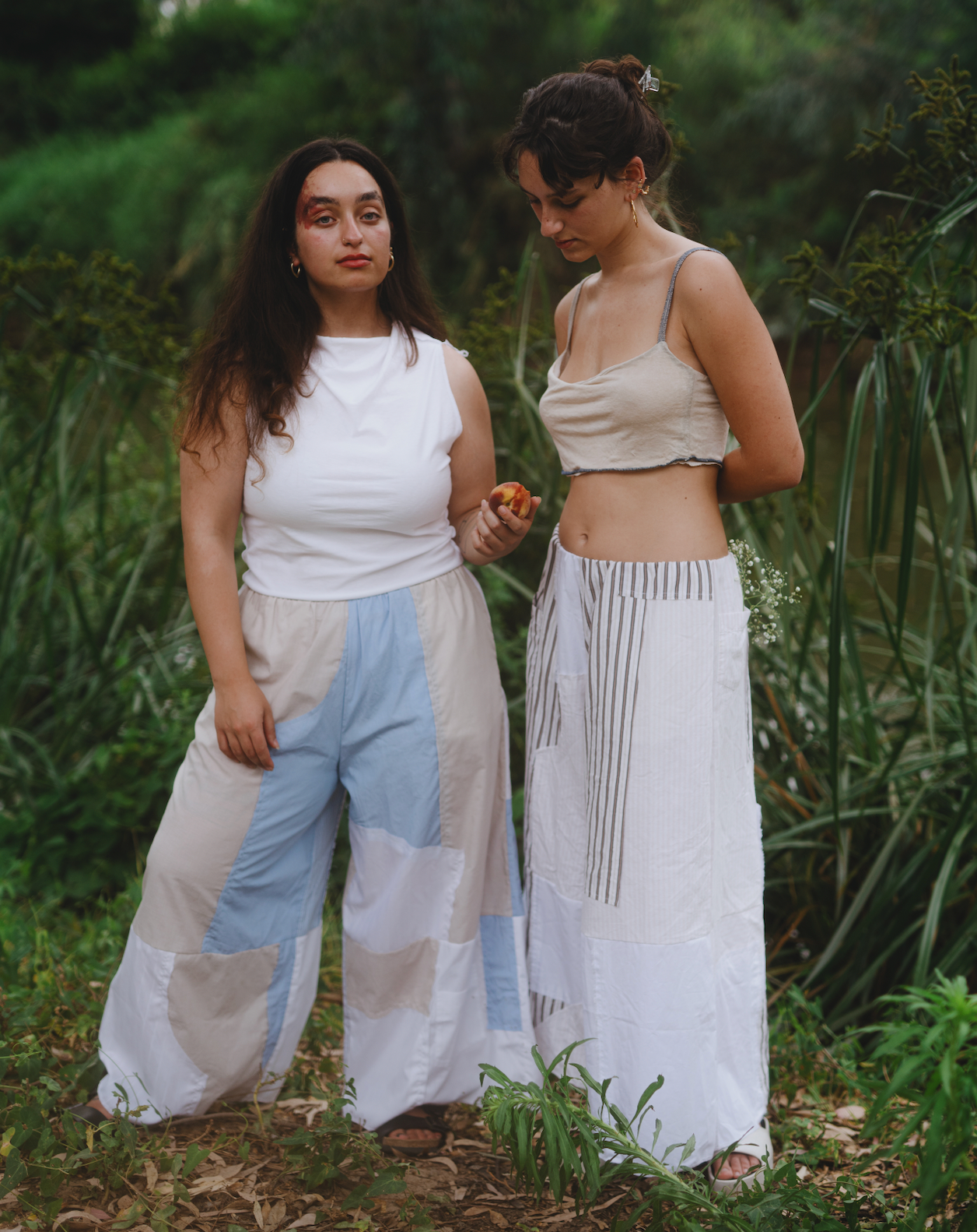 button-down culotte/ s