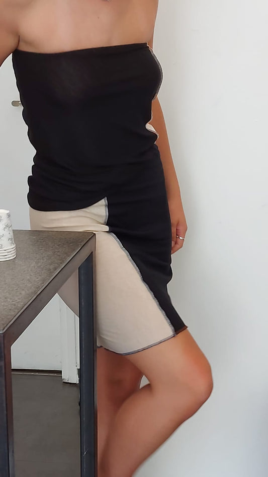 multicolor mini/ black + beige