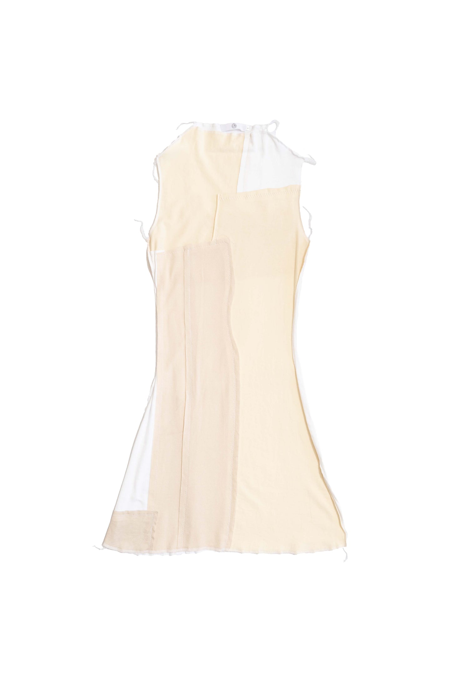 drape neck dress/ light