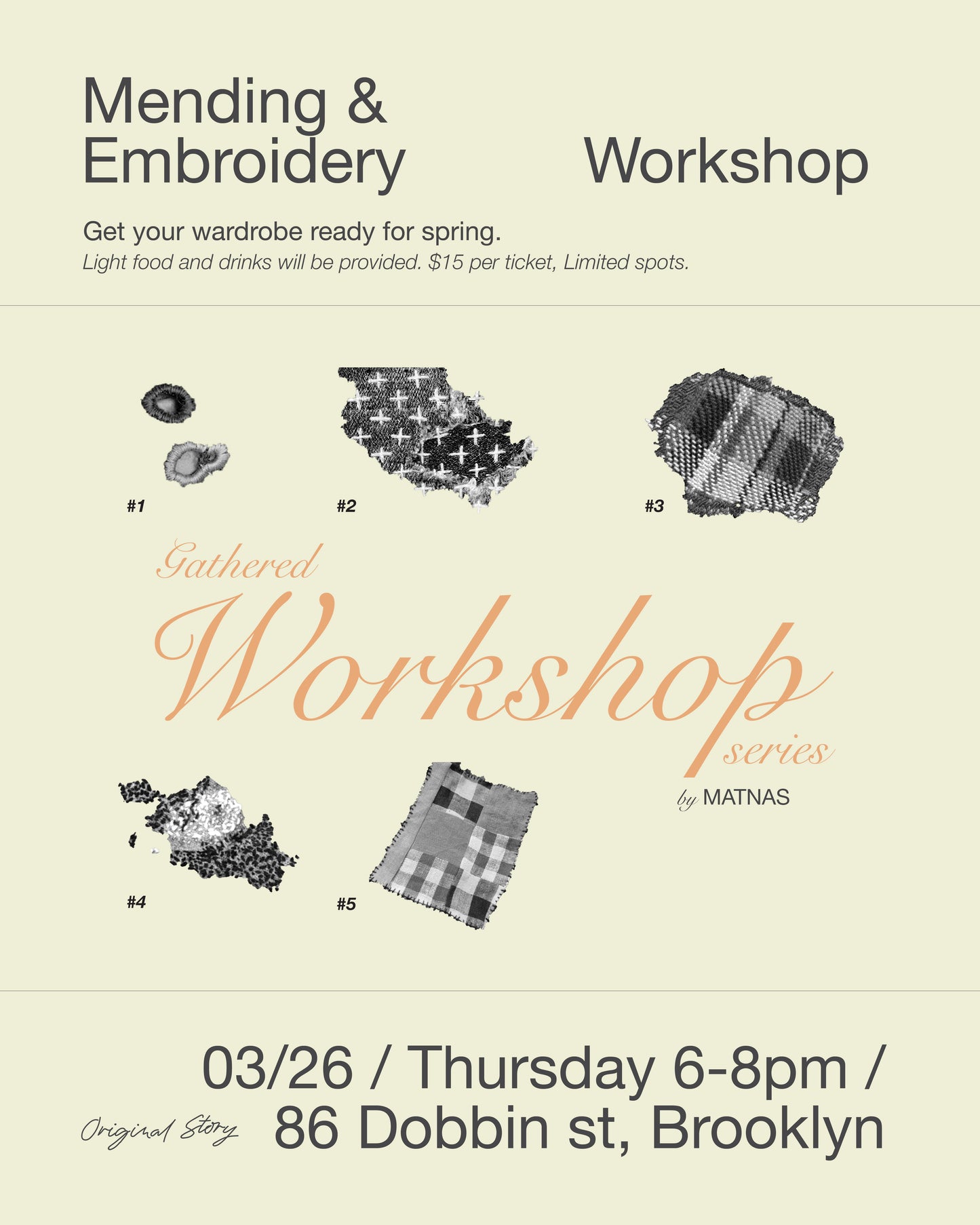 Mending & Embroidery Workshop