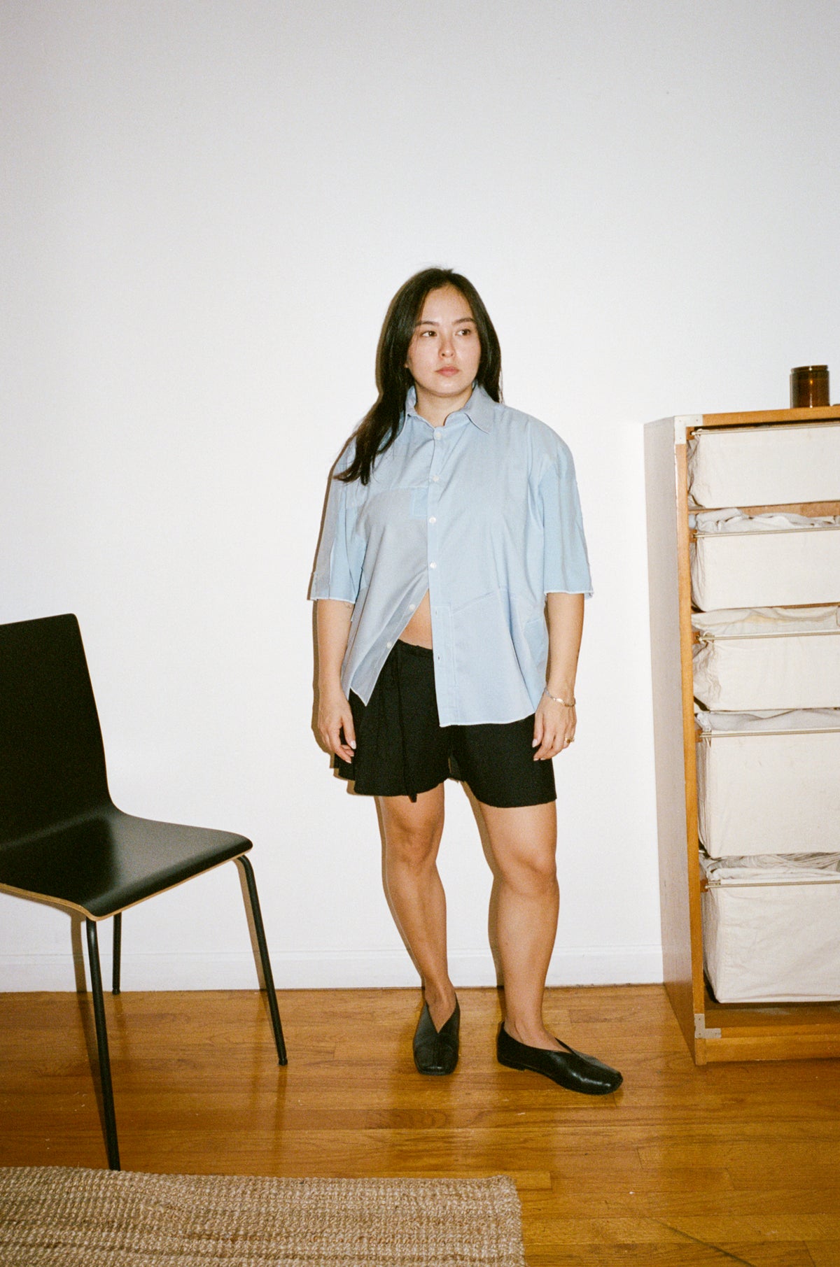 box buttondown/