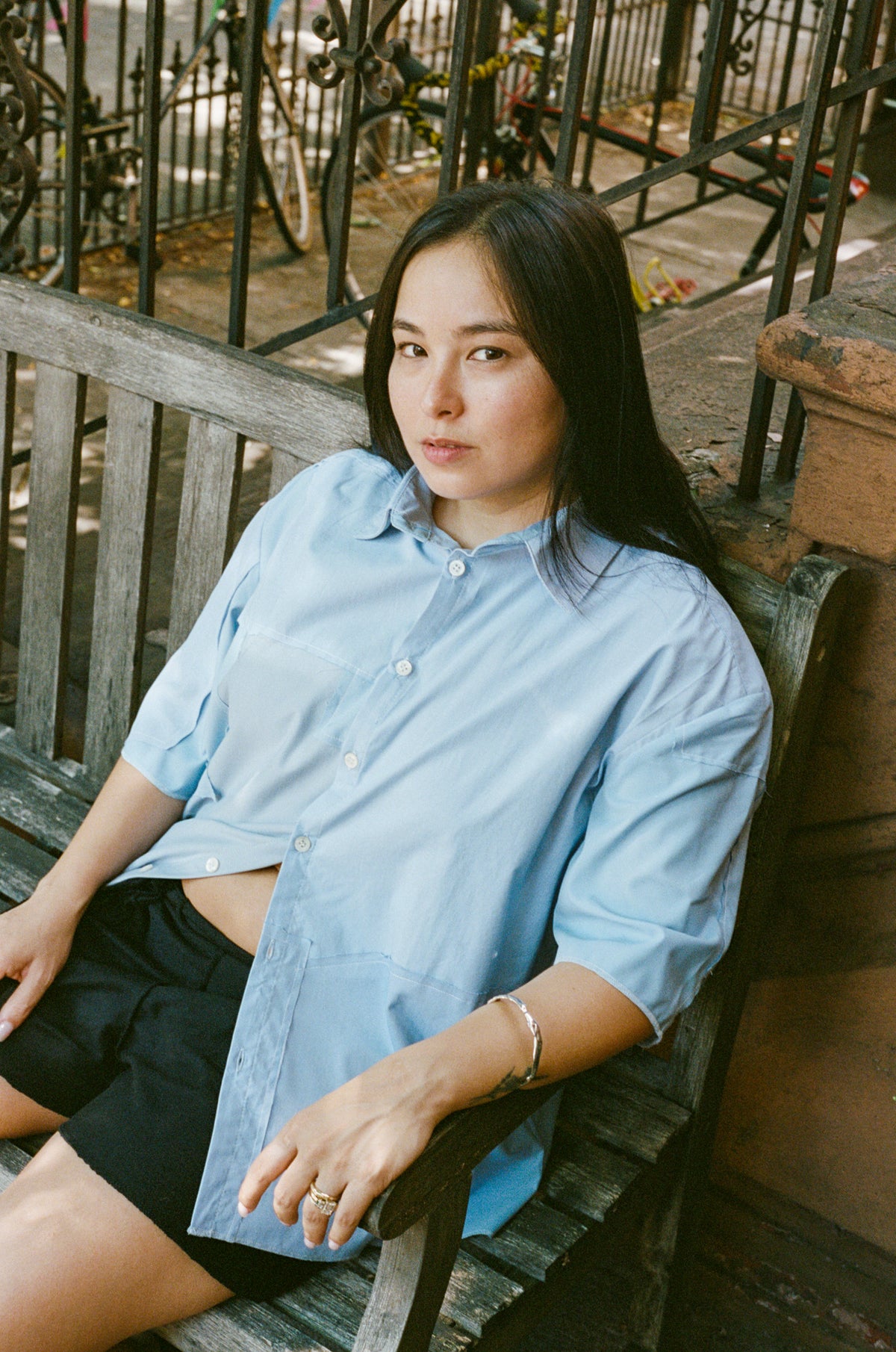 box buttondown/