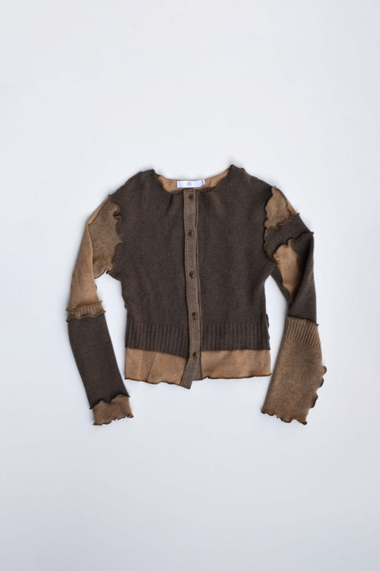 cardigan/ brown