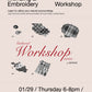 Mending & Embroidery Workshop