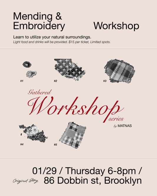 Mending & Embroidery Workshop