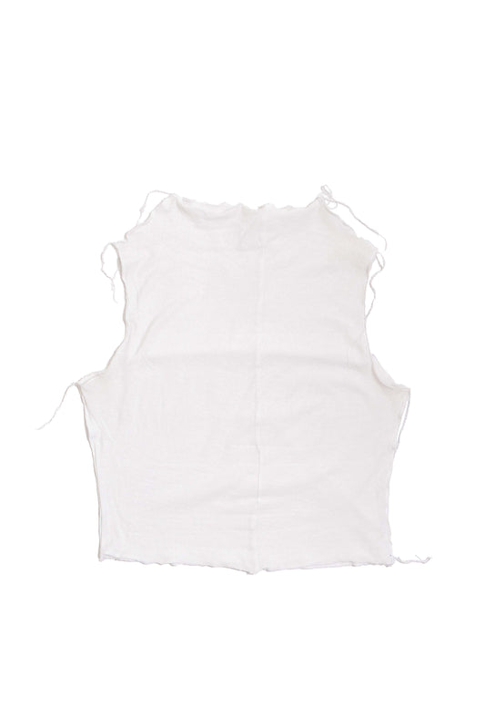 P12 Drape-neck Top - white