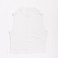 drape neck top/ white
